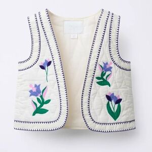 Girls Zara embroidered Vest size 6-7